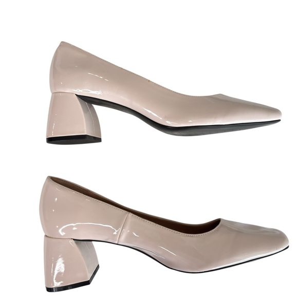 Zara Trafaluc Shoe Womens Size 10.5 11 EU 41 Block Heel Pastel Pink Square Toes - Picture 4 of 14